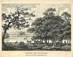 Antique Engraving Print, Wansted House in Essex 1783