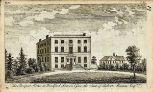 ntique Engraving Print, The Prospect House Woodford Row Essex, 1790