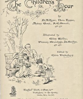 Antique print, The Children's Hour, 1898