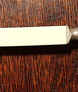 Rare Vintage Bakelite handle knife sharpener, Boudoir-combined, 1920. Signed.