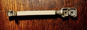 Rare Vintage Bakelite handle knife sharpener, Boudoir-combined, 1920. Signed.