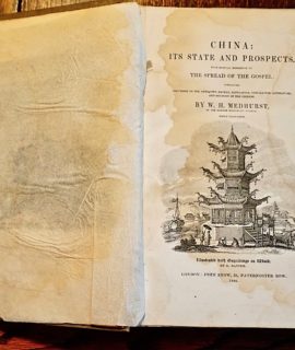 CHINA: ITS STATE AND PROSPECTS. BY W.H.MEDHURST 1840