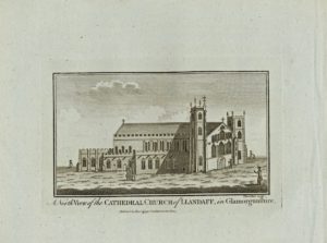 A North View of the Cathedral Church of Llandaff in Glamorganshire, 1830 ca.