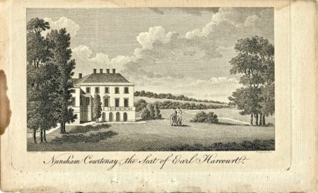 Antique Engraving Print, Nuneham Courtenay the Seat of Earl Harcourt, 1793
