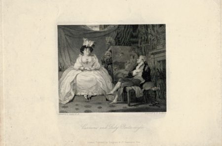 Antique Engraving Print, Carmine ad Lady Pentneazle, 1830