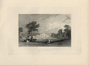 Antique Engraving Print, Lowther Castle & Park Westmorland, 1830