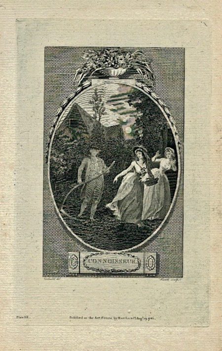 Antique Engraving Print, Connoisseur, 1786