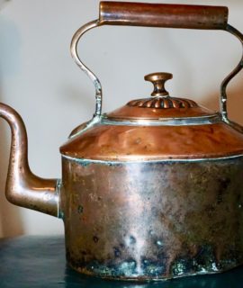 Antique Victorian Copper Kettle