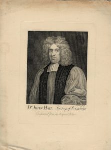 Dr. John Hall. Bishop of Bristol 1691, Engraved from an Original Picture