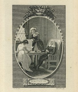 Antique Engraving Print, Spectator, 1785 (Plate I)