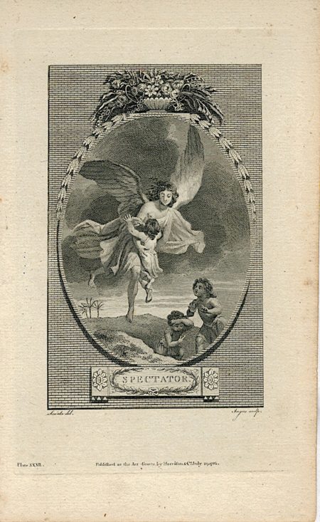 Antique Engraving Print, Spectator, 1786 (Plate XXXII)