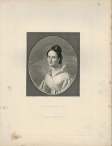 Antique Engraving Print, The Missionary's Wife, 1840