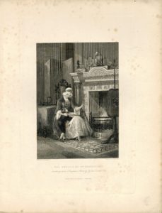 Rare Antique Engraving Print, The Mother of the Doddridge, 1837