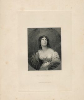 Rare Antique Engraving Print, The Prophetess, 1837