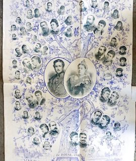 Antique Print, A Jubilee Genealogical Tree, Showing the Descendants of Her Majesty Queen Victoria, 1887