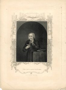 Antique Engraving Print, The Rev. Alban Butler, 1830 ca.