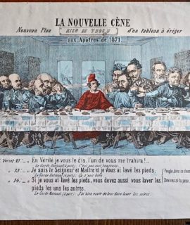 Antique Engraving Print, La Nouvelle Céne, 1871