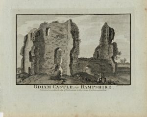 Antique Engraving Print, Odiam Castle in Hampshire, 1770