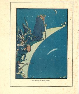 Rare Vintage Print, The Road to the stars, 1919