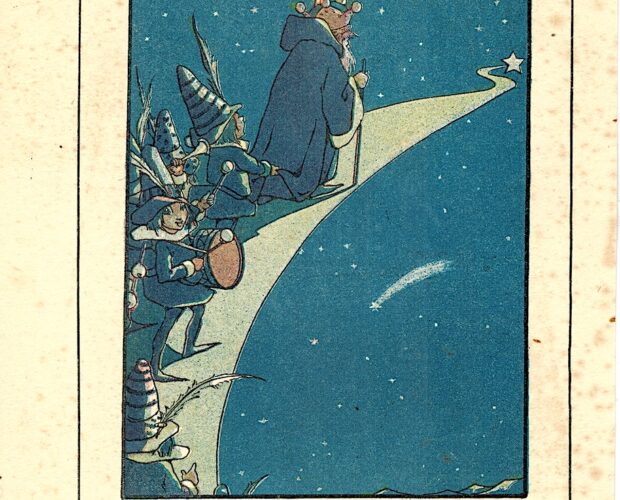 Rare Vintage Print, The Road to the stars, 1919