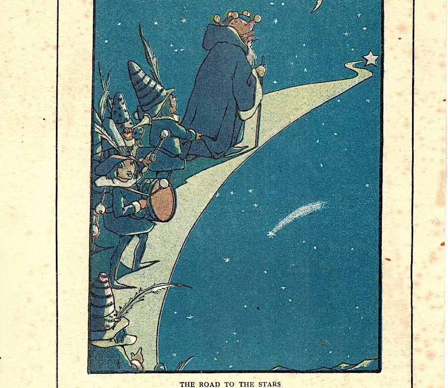Rare Vintage Print, The Road to the stars, 1919