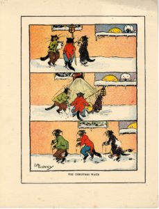 Rare Print, The Christmas Waits, by Lilian Govey, 1919