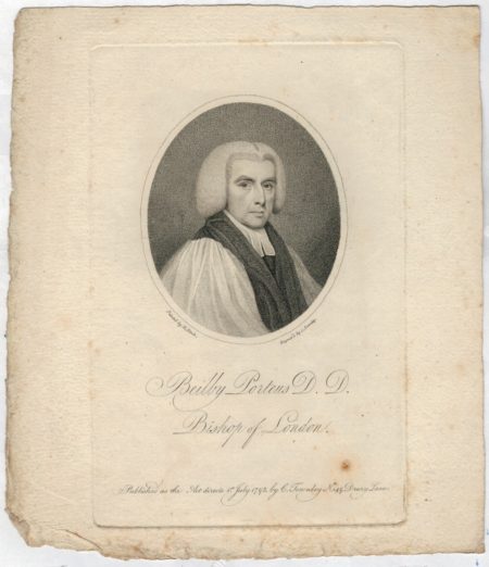 Antique Engraving Print, Beilby Porteus D. D. Bishop of London, 1795