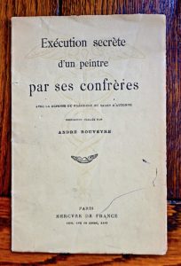 André Rouveyre, Exécution secrète d'un peintre par ses confrères, Mercure de France, 1912