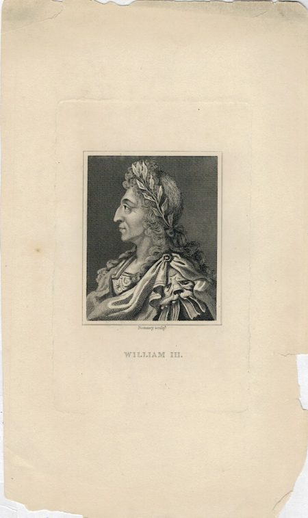 Antique Engraving Print, William III, 1830