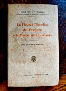 La Ficozza Filosofica del Fascismo e la Marcia sulla Leonardo, Formiggini, 1923