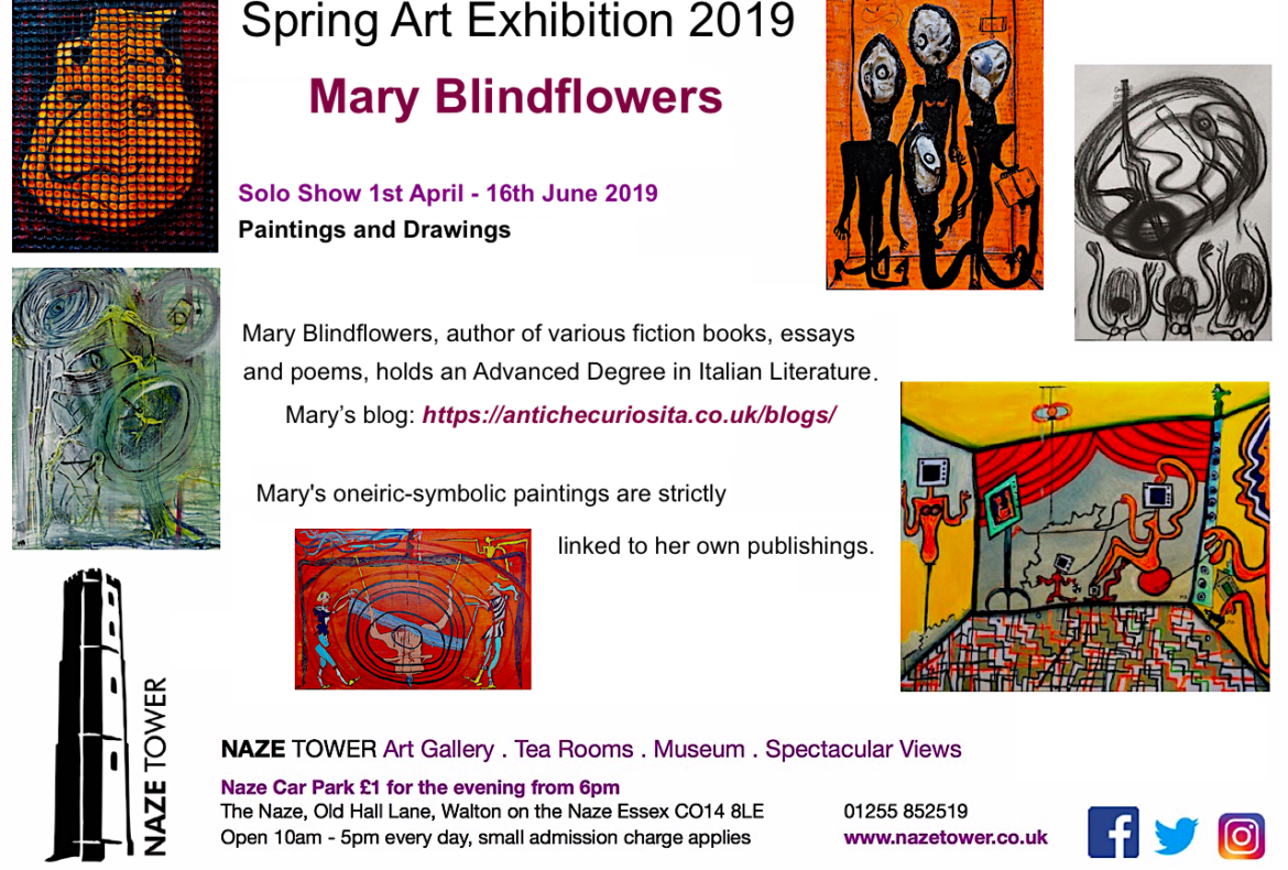Mary Blindflowers Spring Art Exhibition 2019, Naze Tower Gallery