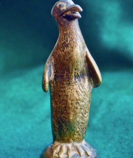 Antique Brass Penguin
