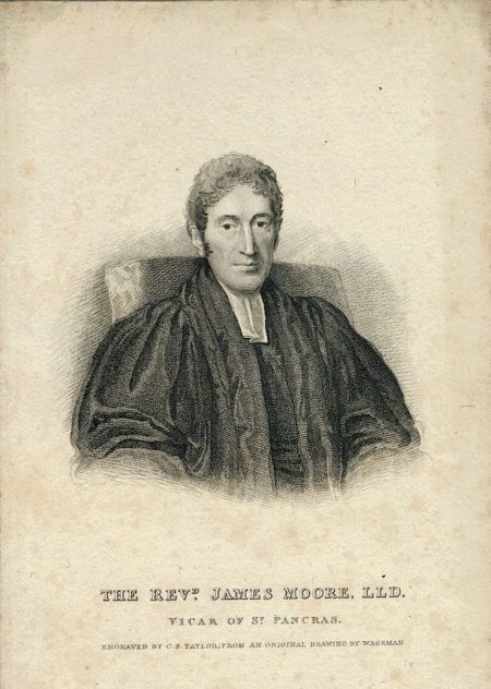 The Rev.d. James Moore, LLD, Vicar of St. Pancras, 1824