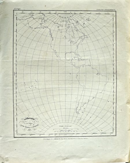 Antique Map, Amérique, Achille Meissas et Michelot, 1859