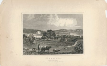 Antique Engraving Print, Cowbridge, Glamorganshire, Dugdales, 1830 ca.