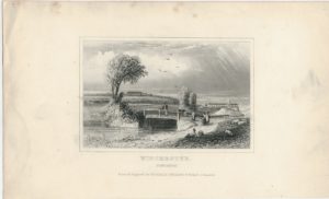 Antique Engraving Print, Winchester, Hampshire, Dugdales 1830