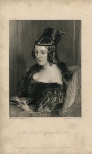Antique Engraving Print, The Lady Georgiana Russell