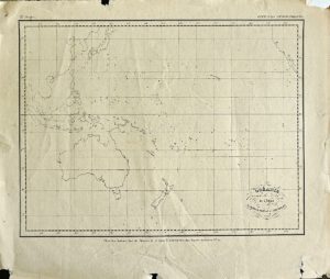 Antique Map, Océanie, Achille Meissas et Michelot, 1843