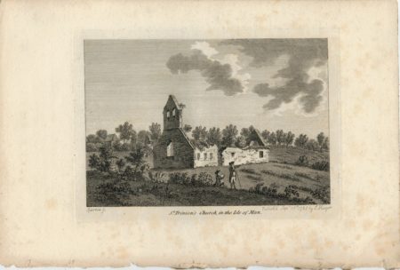 Antique Engraving Print, St. Trinion's Church, in the Isle of Man, 1785