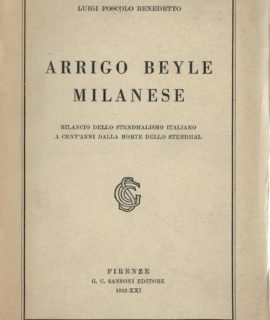 Luigi Foscolo Benedetto, Arrigo Beyle Milanese, 1942
