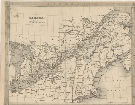 Antique Map, Canada, 1860