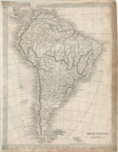 Antique Map, South America, 1860 ca.