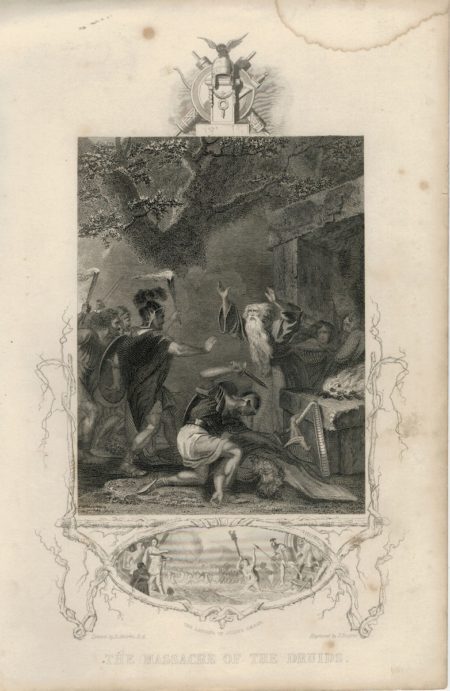 The massacre of the Druids, 1860 ca.