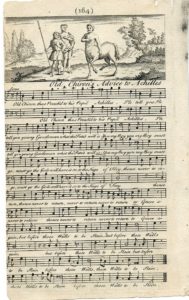 Antique Music Score, Flute, Old Chiron's Advice to Achilles, 1739