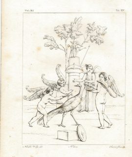 Antique Engraving Print, Lasinio, TA. XV, 1835