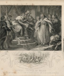 Antique Engraving Print, Edward, Prince of Wales, 1850
