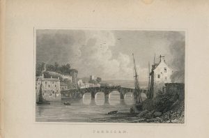 Antique Engraving Print, Cardigan. 1831