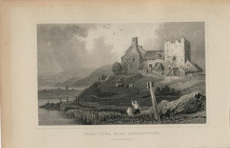Antique Engraving Print, Plas Crûg, Near Aberystwith, Cardiganshire, 1831