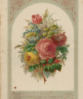 Rare Vintage Print, Each blooming flower its incense brings... 1873