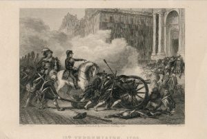 Antique Engraving Print, "13 th Vendemiaire 1795", by Bentley 1860